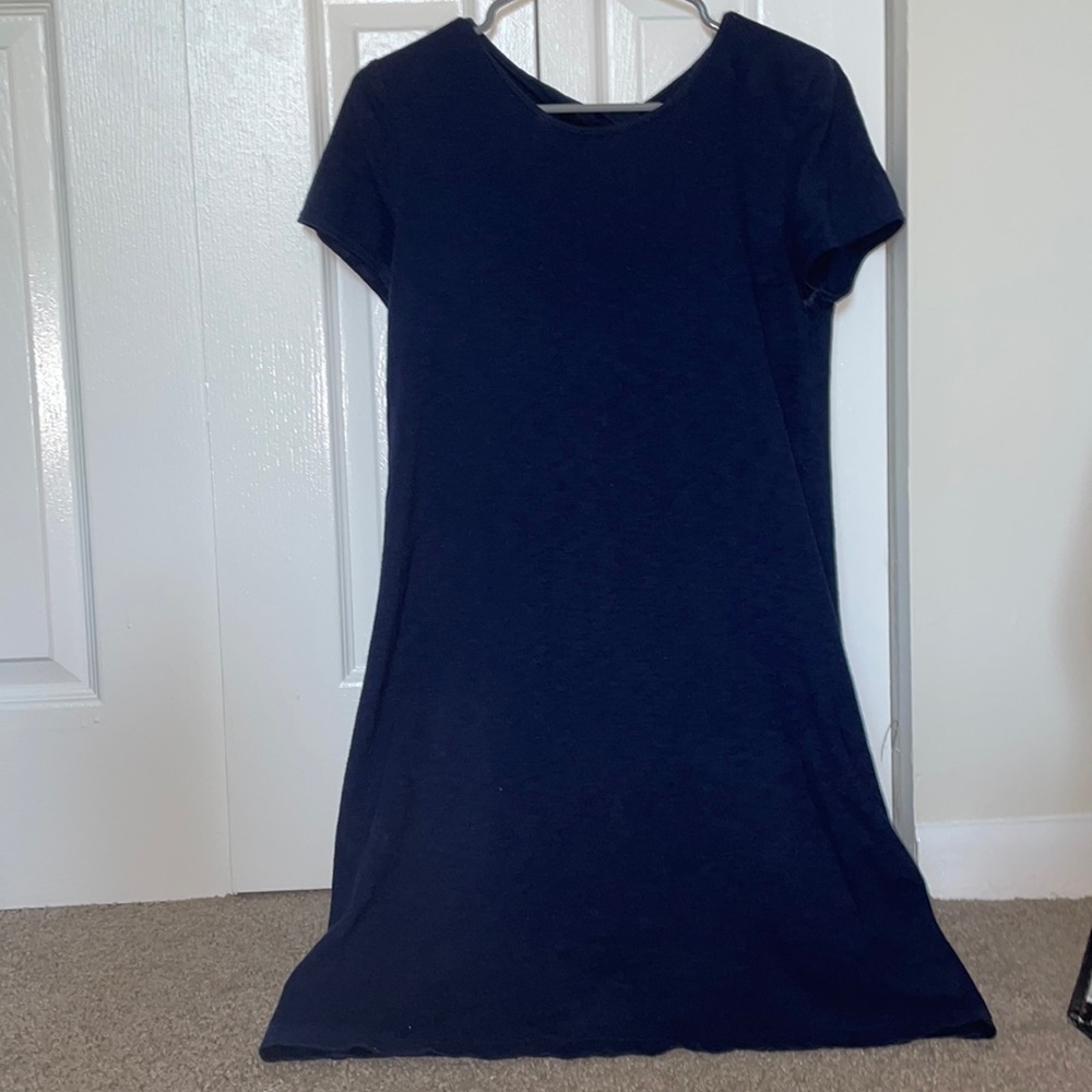 T-shirt Dress w/ Open Back